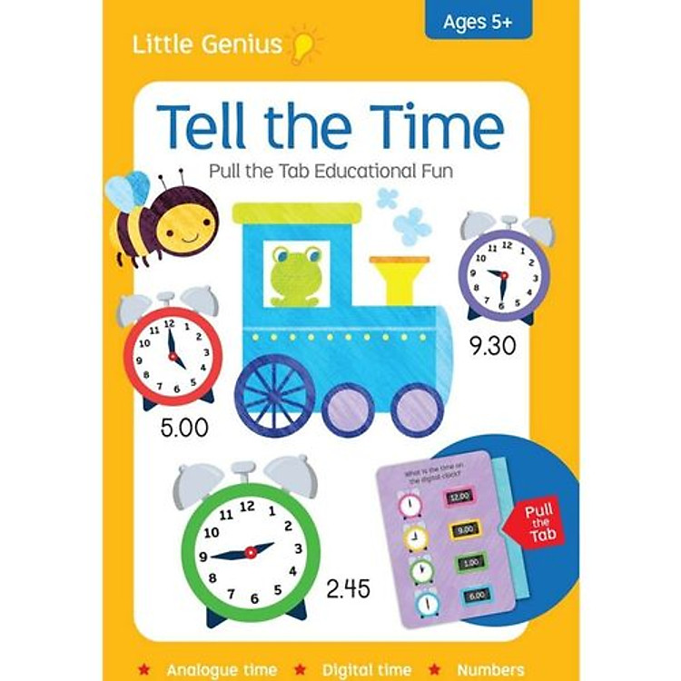 Little Genius – Pull The Tab Flash Cards – Tell The Time