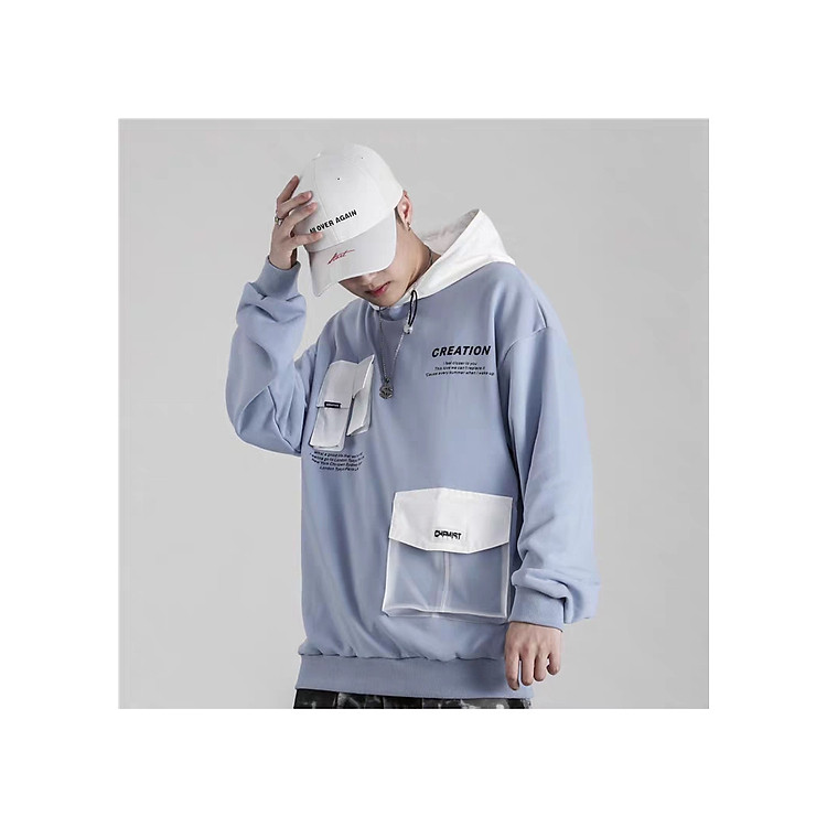 Áo Khoác Hoodies Nam Chất Nỉ Ngoại Dày Đẹp Phối Túi Hộp Trong Suốt Cá Tính Sành Điệu Thích Hợp Đi Học, Đi Chơi