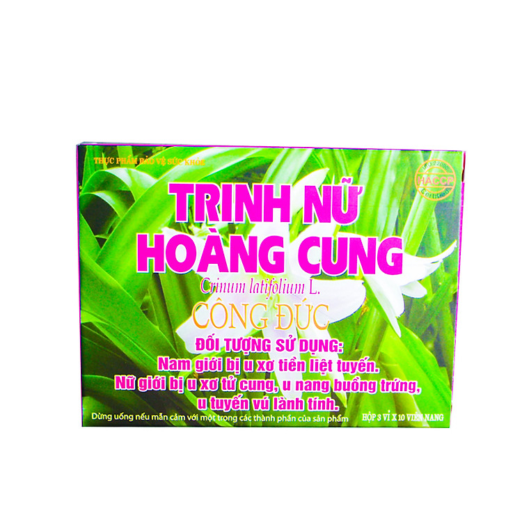Thực phẩm chức năng cân bằng nội tiết, giảm triệu chứng u xơ tử cung Trinh nữ hoàng cung Công Đức (30 viên)