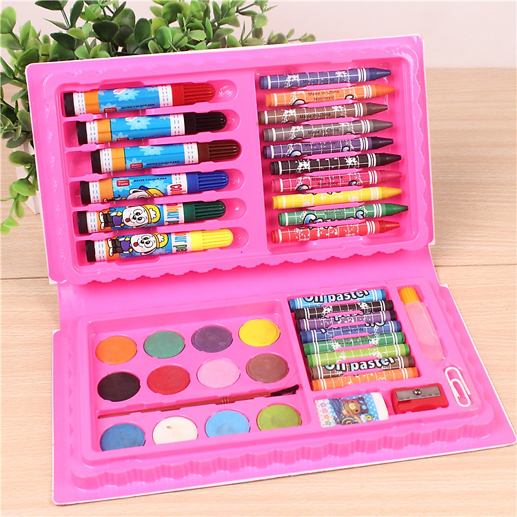 Bộ dụng cụ vẽ cho bé - Hộp bút chì màu đa năng 42 chi tiết tiện dụng_HBCM01