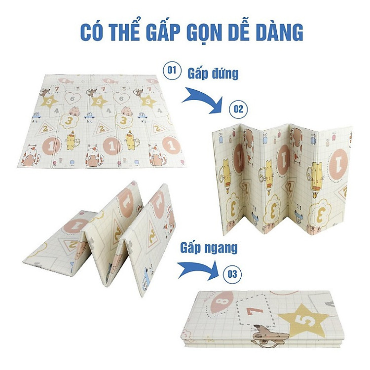 Mua Thảm Trải Sàn XPE 2 Mặt Cho Bé Chính hãng Giá tốt - Hình ảnh 4
