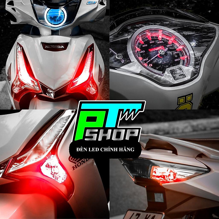 Đèn led 1 super SMD T10 gắn Demi, led đồng hồ, led Xinhan xe FUTURE, RSX, WAVE