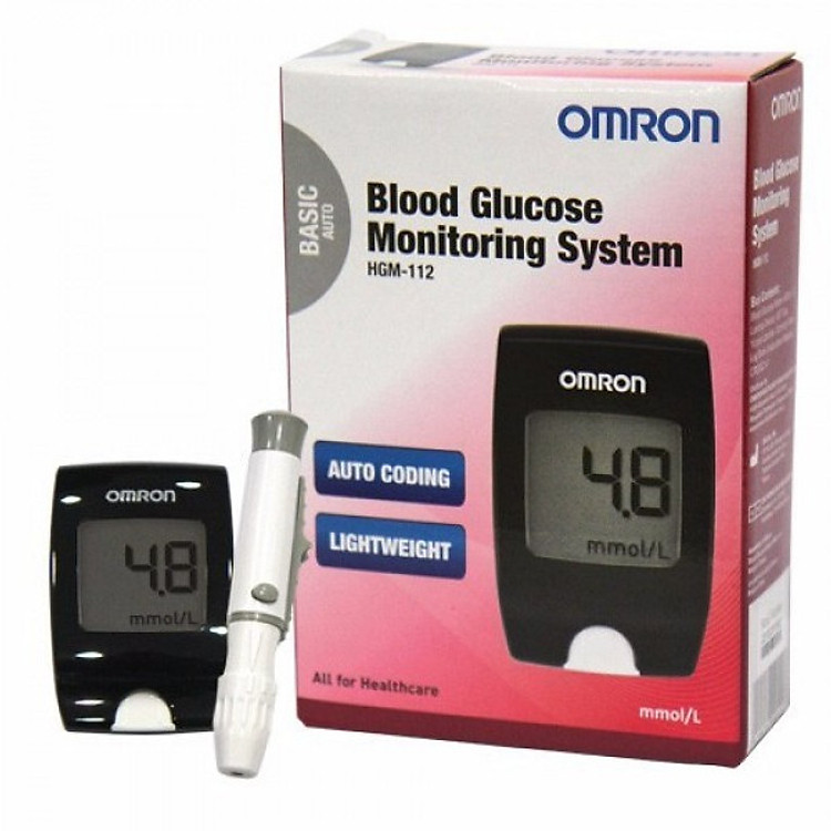 Máy Đo Đường Huyết Omron HGM-112 ( Tặng Kèm Hộp Que Thử 25 Que)