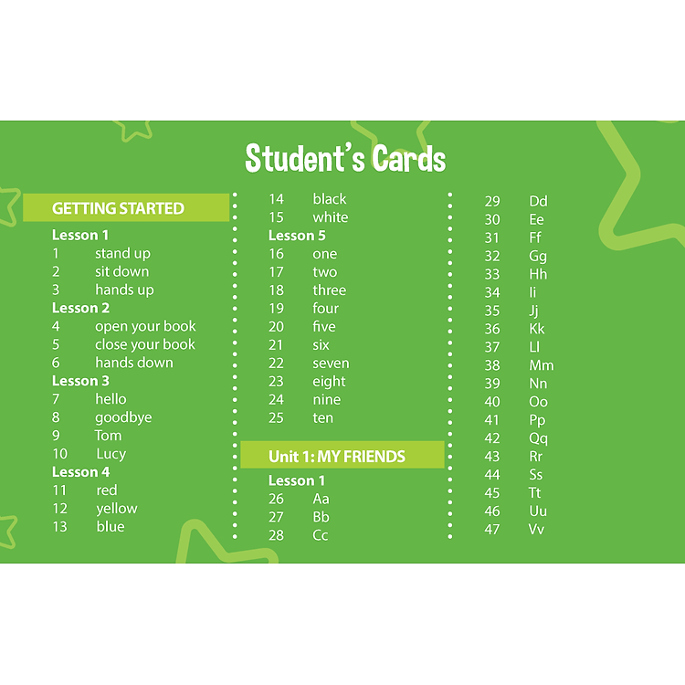 Tiếng Anh 3 i-Learn Smart Start Student's Cards - Ảnh 2