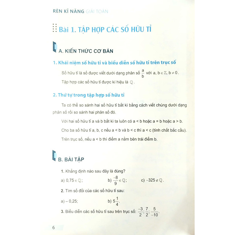 Rèn Kĩ Năng Giải Toán Lớp 7 - Tập 1 - Ảnh 7