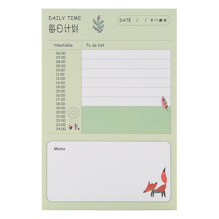 Tập Kế Hoạch Ghi Chú Ngày - Daily Time (12.5 x 18 cm)