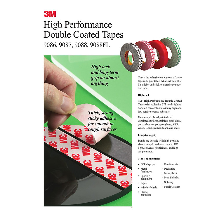 Băng keo 2 mặt 3M 9088 (10mm x 50m) - Ảnh 2