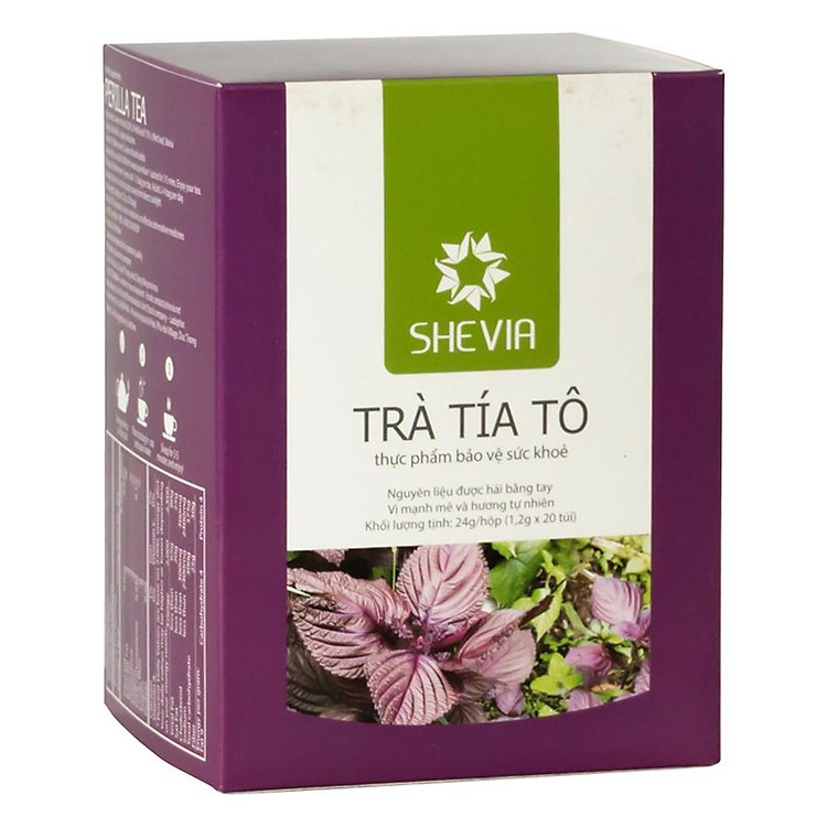 Trà Tía Tô SHEVIA hộp 20 gói x 1,2 g