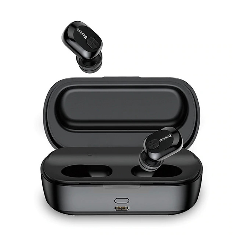 Tai nghe bluetooth thông minh chống nước hiệu Baseus Encock True Wireless Earphones V01 trang bị Bluetooth 5.0, âm thanh Hifi 6D, khả năng chống ồn hiệu quả - Hàng nhập khẩu