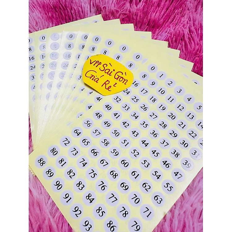 Decal Tomy Số Thứ Tự (10 tờ) - Ảnh 3