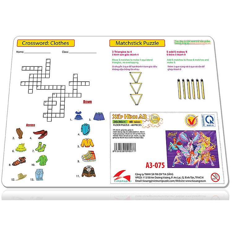 Xếp hình Tia Sáng WinX 48 Mảnh Chính hãng Tiết kiệm - Hình ảnh 3