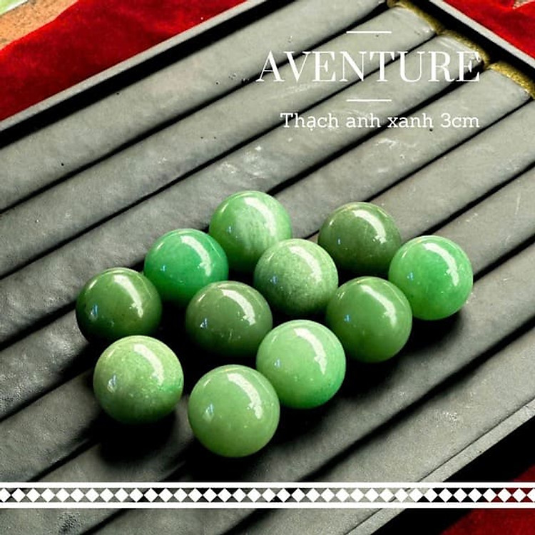 Bi Lăn Tay Đá Thạch Anh Xanh Tự Nhiên 4cm, Trang trí nhà cửa, thư giãn đôi bàn tay (1 viên)