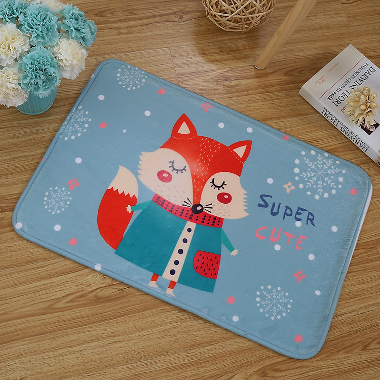 Thảm chùi chân, thảm nhà tắm, thảm cửa ra vào LÔNG MỊN XUẤT NHẬT họa tiết Cute