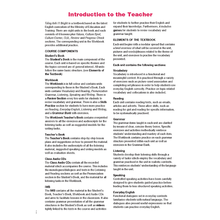 Tiếng Anh 11 Bright - Teacher's Book - Ảnh 4