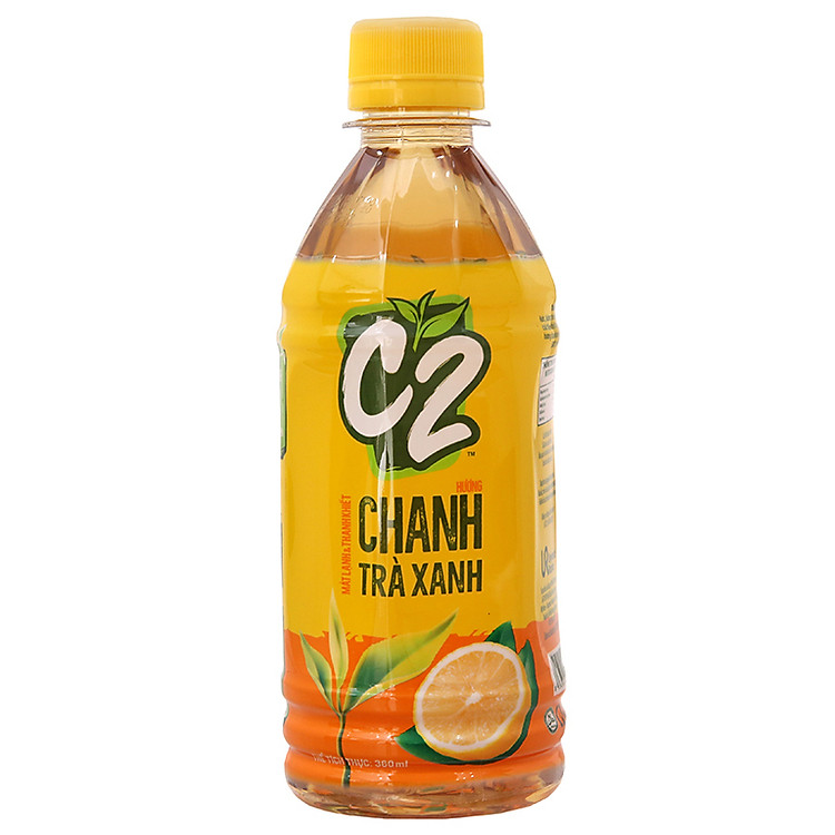 Trà Xanh C2 Hương Chanh Chai 360ml
