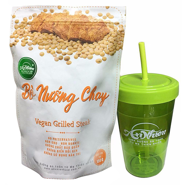 Bò Nướng Chay An Nhiên 150g - Tặng Ly Nước An Nhiên 750ml