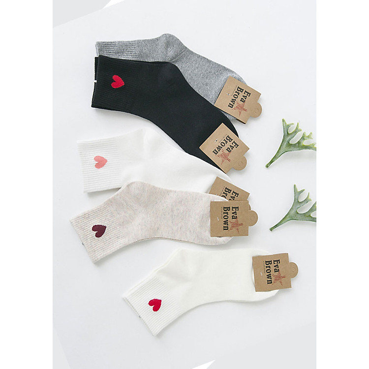 Tất vớ cotton trái tim 10027