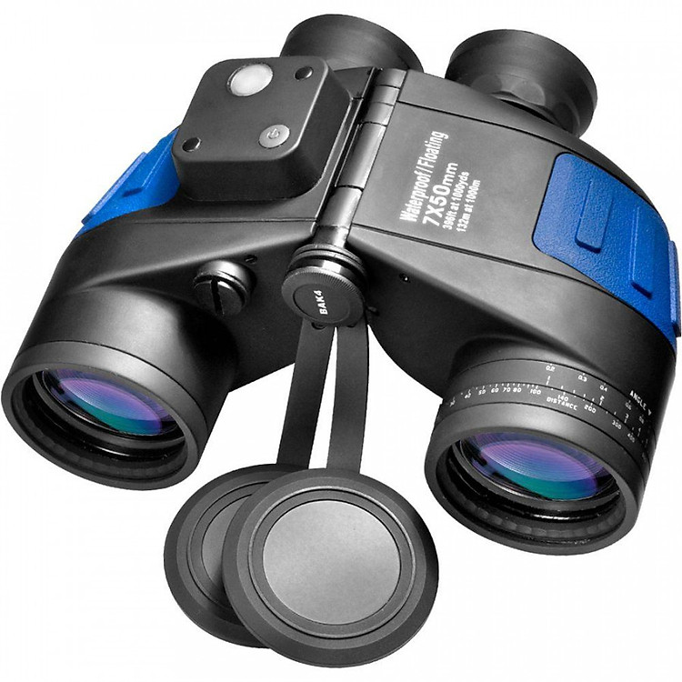 Ống Nhòm Quân Sự Barska Deep Sea 7x50 (chống nước, mờ sương, có la bàn,vạch ly giác) - Hàng chính hãng