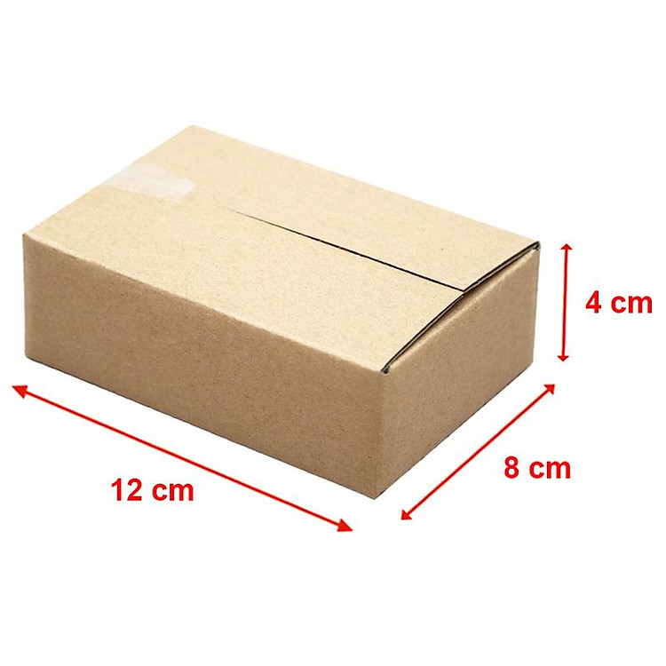 Bộ Thùng Carton Đóng Hàng 12 x 8 x 4 cm (5 chiếc) - Ảnh 3