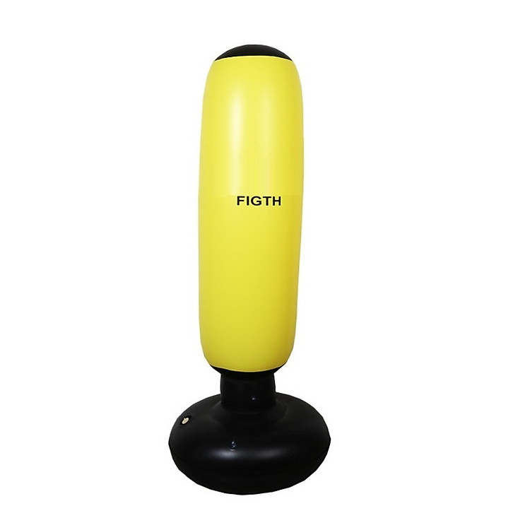 Bao tập đấm đá Boxing PVC 1.6m BƠM HƠI, trụ tập võ di động gấp gọn cao cấp - POKI