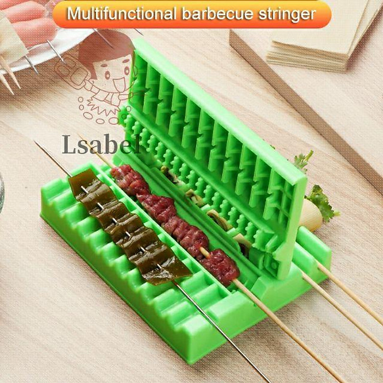 Dụng Cụ Hỗ Trợ Thịt xiên, Khuân Làm Thịt Xiên Nướng 3 Trong 1 Tiện Lợi(Loại to)