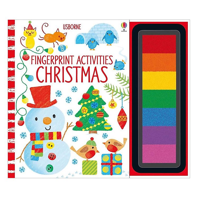 Sách Usborne Fingerprint Activities Christmas (Christmas books)