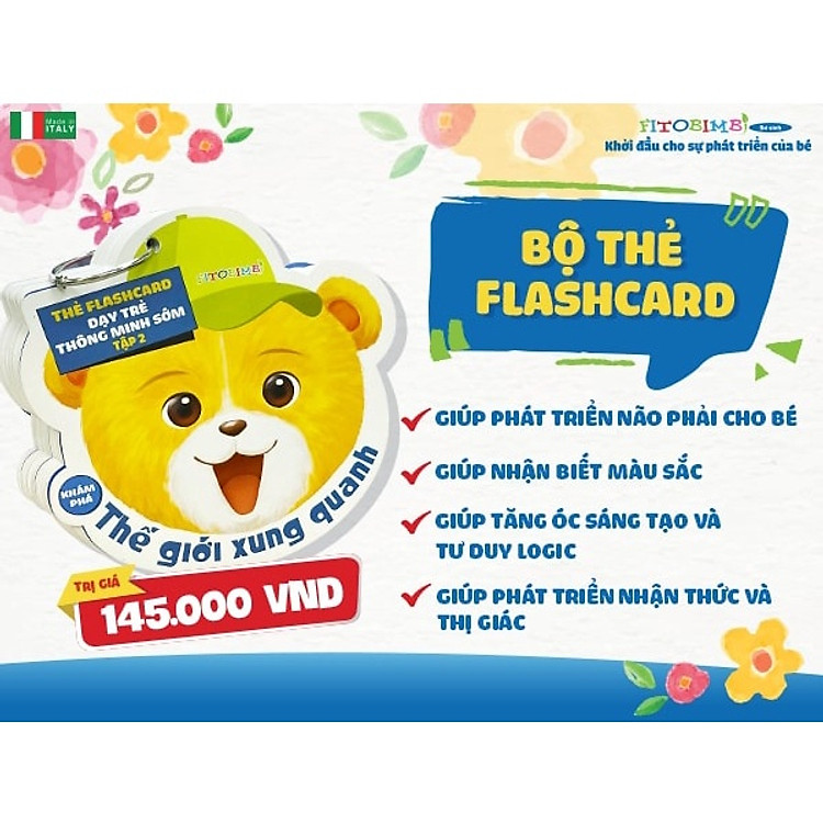 Bộ Sách Flashcard Sơ Sinh FITOBIMBI Chính hãng Giá rẻ - Hình ảnh 3