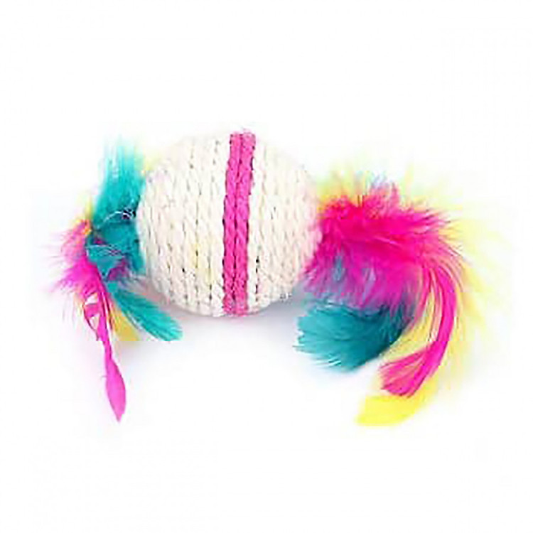 Bóng đồ chơi cho mèo sợi đay thiên nhiên