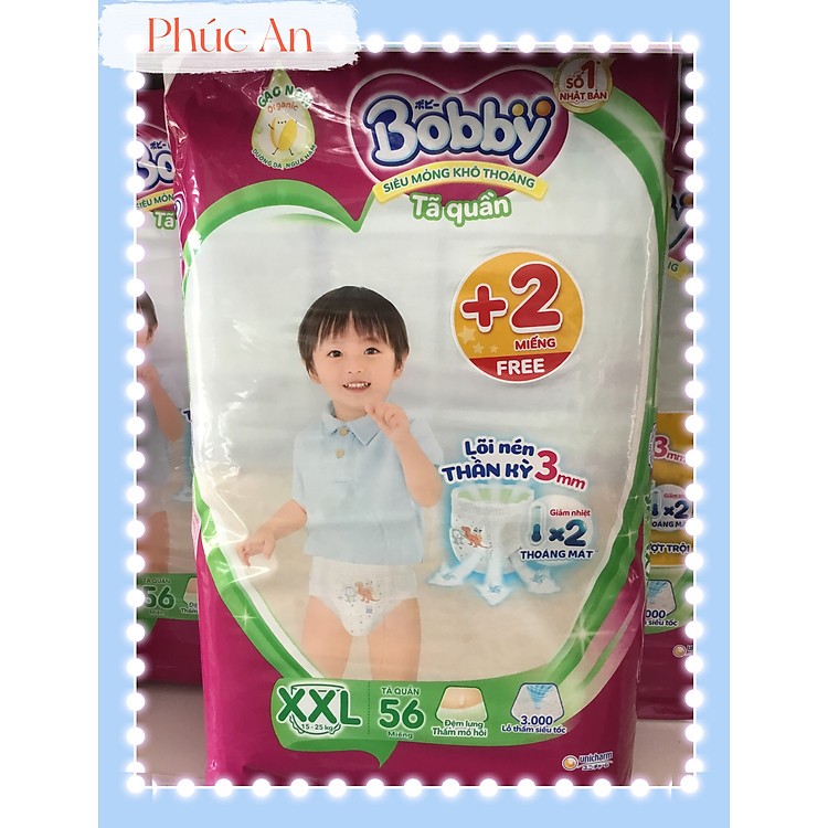 Tã Quần Bobby XXL 56 Miếng Uy tín Ưu đãi
