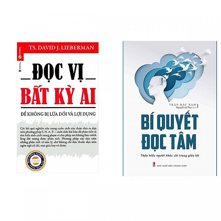 Combo Sách Hay: Đọc Vị Bất Kỳ Ai - Để Không Bị Lừa Dối Và Lợi Dụng + Bí Quyết Đọc Tâm - Thấu Hiểu Người Khác Chỉ Trong Giây Lát - (Tặng Kèm Bookmark Thiết Kế)