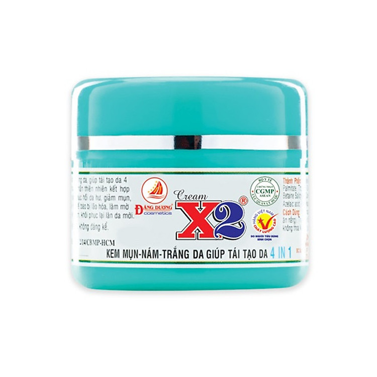 CREAM X2 - KEM MỤN NÁM TRẮNG DA GIÚP TÁI TẠO DA 4IN1 - 10g