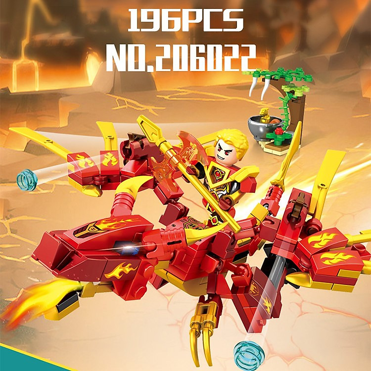 Đồ Chơi Lắp Ráp SEMBO BLOCK Kỵ Sĩ Rồng Chính hãng Giá rẻ - Hình ảnh 4