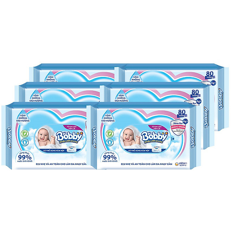 Mua Combo Tiết Kiệm: 6 Gói Khăn Ướt Bobby Tiết kiệm - Hình ảnh 4