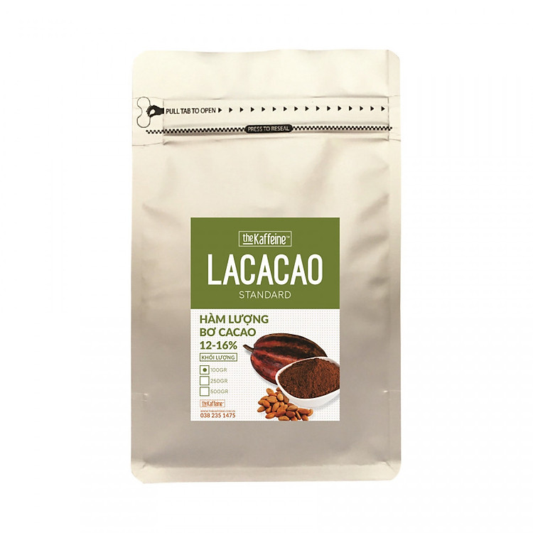 Bột Cacao Nguyên Chất LACACAO Standard 100g - The Kaffeine