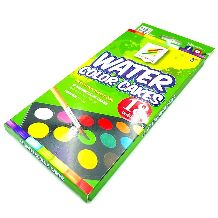 Bánh Màu Nước Dạng Nén (18 màu) - Ảnh 3