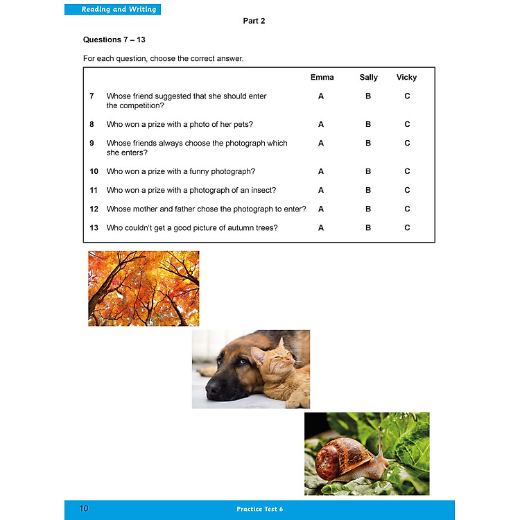 A2 Key For Schools Practice Tests 6-10 - Ảnh 4