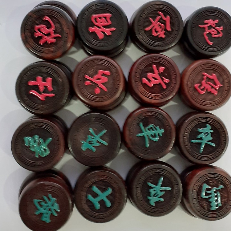 Cờ tướng gỗ trắc khắc lazser 3,7cm Chính hãng Giá tốt - Hình ảnh 4