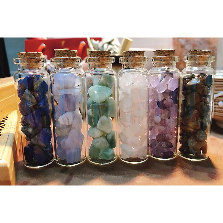 Lọ đá thanh tẩy kết hợp tinh dầu