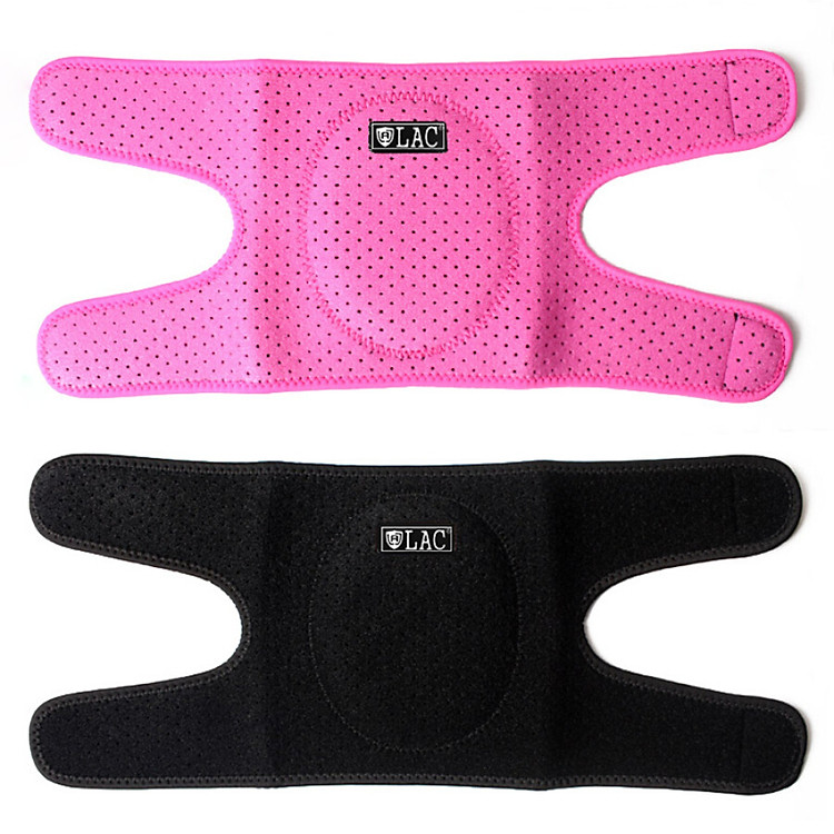 LAC sports knee pads dance special dance adult warm children knee anti-collision volleyball yoga roller skating men and women dance knee pads - rose red (pair)
