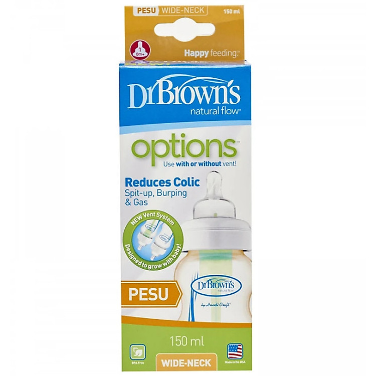 Bình sữa Dr.Brown's cổ rộng 150ml Giá rẻ - Hình ảnh 4