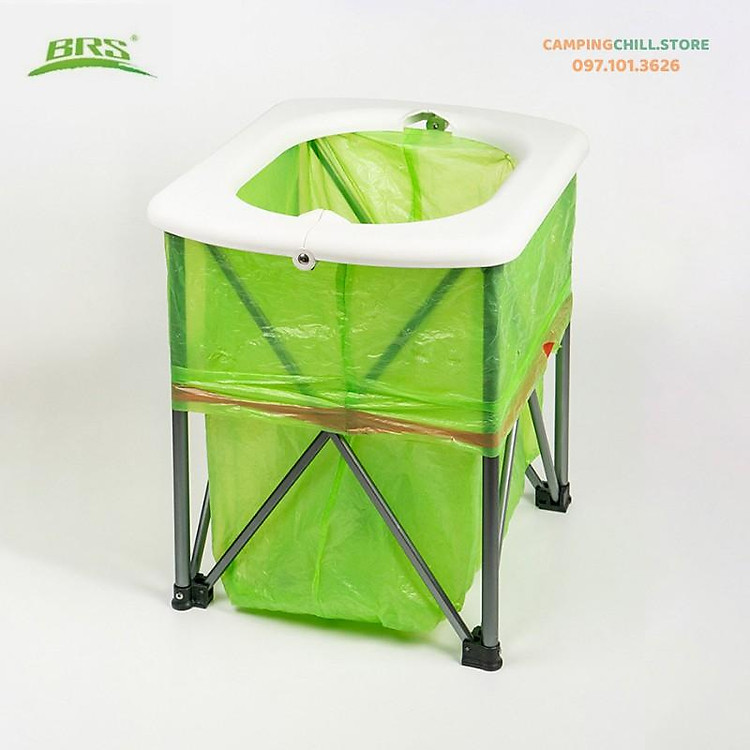 GHẾ VỆ SINH KIÊM THÙNG ĐỰNG GIÁC GẤP GỌN KHI ĐI DÃ NGOẠI, CẮM TRẠI BRS-94
