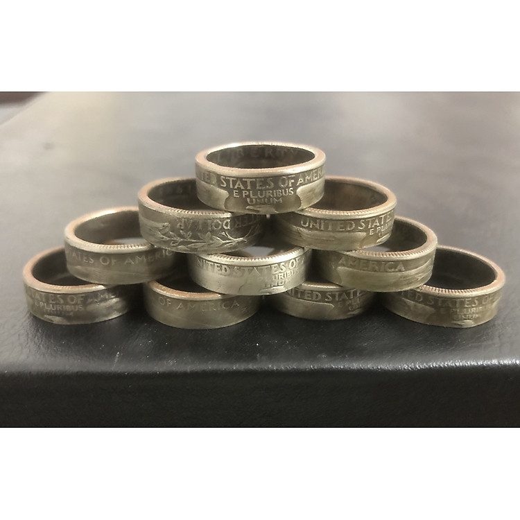 Nhẫn chế tác từ đồng xu Mỹ, đẹp và lạ mắt