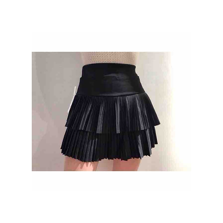 Chân váy nữ xếp ly 2 tầng, thiêt kế đẹp sang trọng, kiểu váy ngắn quyến rũ