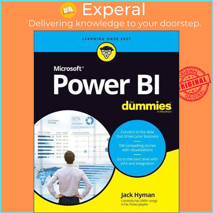 Sách - Microsoft Power BI For Dummies by Jack A. Hyman (US edition, paperback)