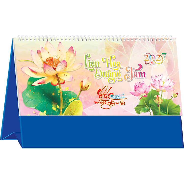 Lịch Tết 2027 - Lịch Bàn Chữ A Ngang (12x25) Nhiều Chủ Đề