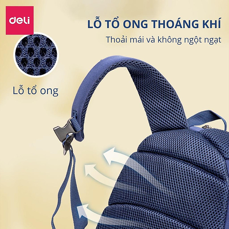 Balo Cặp Sách Đi Học Cute Hình Động Vật Deli - BB101 BB102 - Ảnh 6