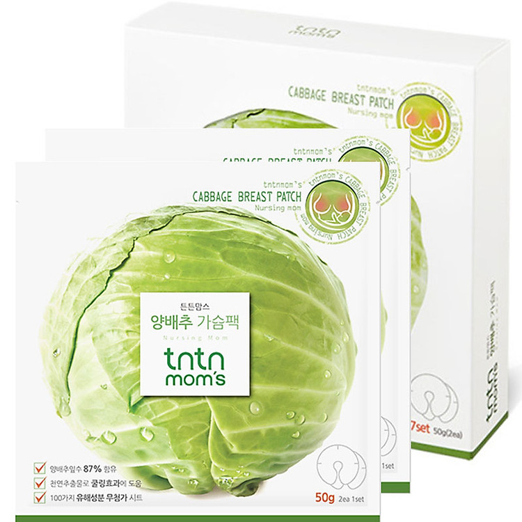 Hộp Miếng đắp ngực hỗ trợ trị tắc tia sữa và hỗ trợ trị đau nhức ngực cho phụ nữ đang cho con bú TNTN MOM'S (hộp/7miếng)