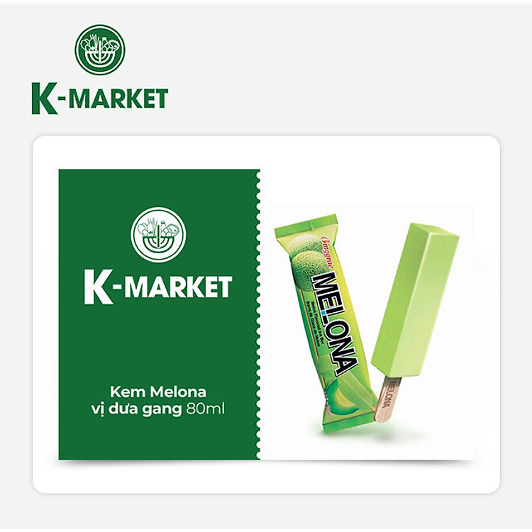 K-Market - Kem Melona Vị Dưa Gang (80ml)