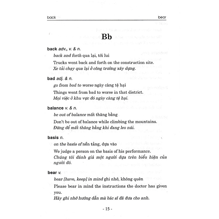 Từ Điển Các Cụm Từ Thường Dùng Trong Tiếng Anh - Căn Bản - Ảnh 7