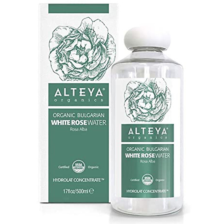 Nước Hoa Hồng Trắng Bulgaria Hữu Cơ (Rose Alba) Organic Bulgarian White Rose Water Alteya Organics OWR02 (500ml)